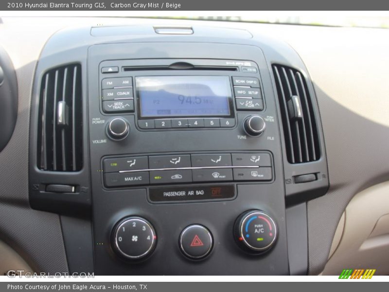 Carbon Gray Mist / Beige 2010 Hyundai Elantra Touring GLS
