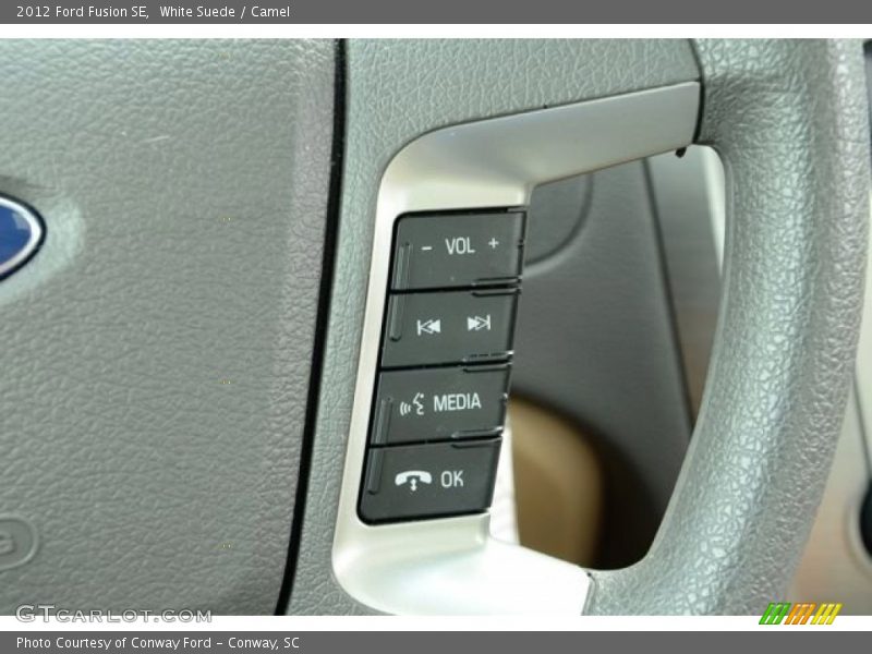 White Suede / Camel 2012 Ford Fusion SE