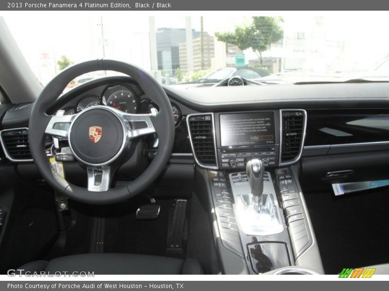 Black / Black 2013 Porsche Panamera 4 Platinum Edition