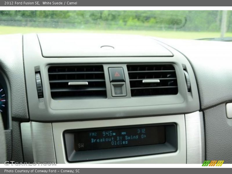 White Suede / Camel 2012 Ford Fusion SE