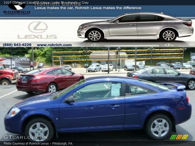 Laser Blue Metallic / Gray 2007 Chevrolet Cobalt LS Coupe