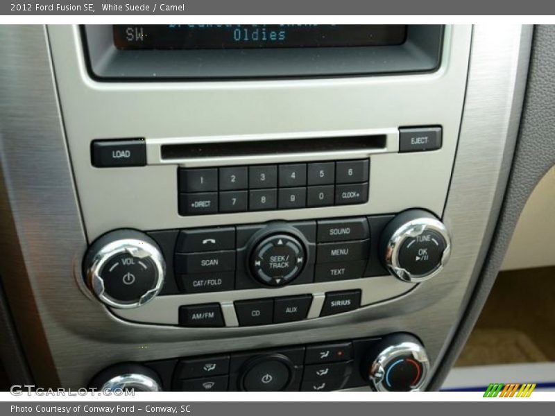 White Suede / Camel 2012 Ford Fusion SE