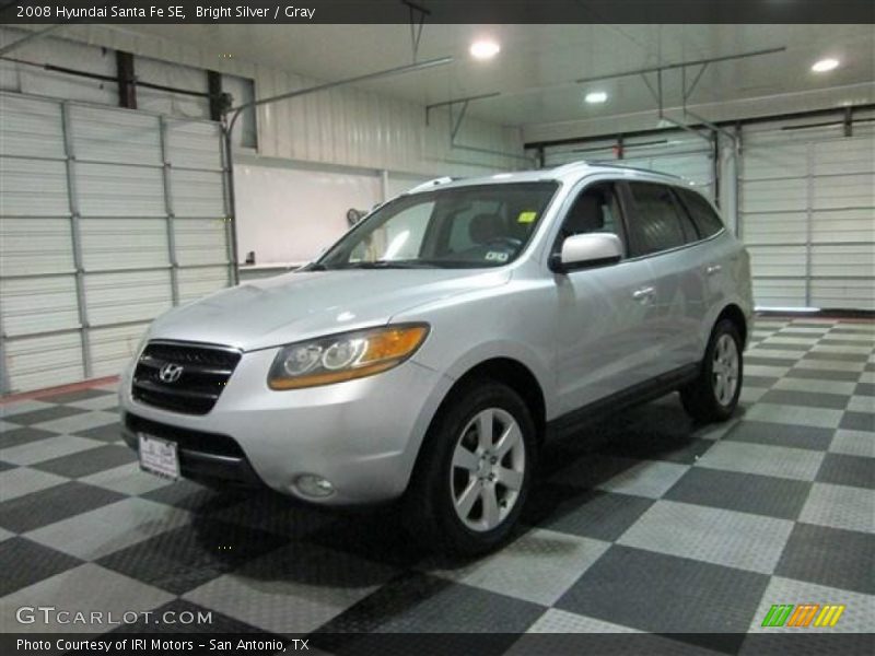 Bright Silver / Gray 2008 Hyundai Santa Fe SE