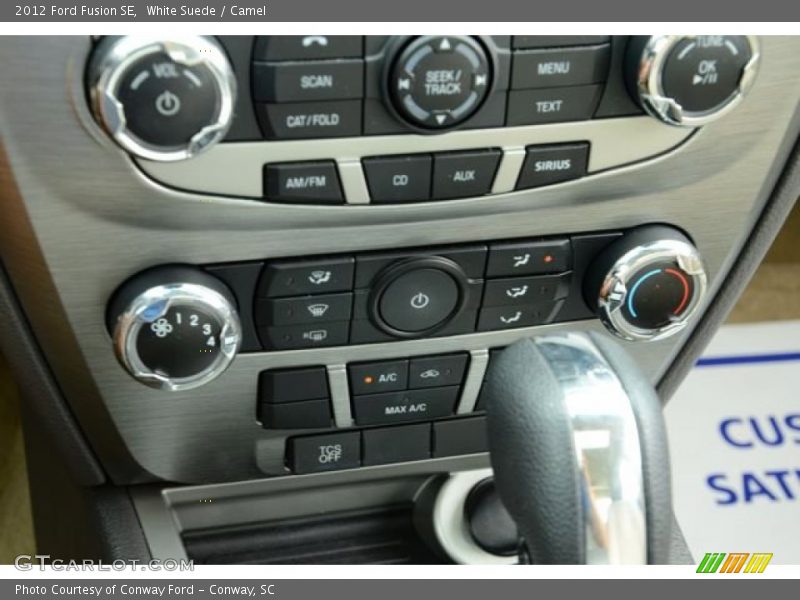 White Suede / Camel 2012 Ford Fusion SE