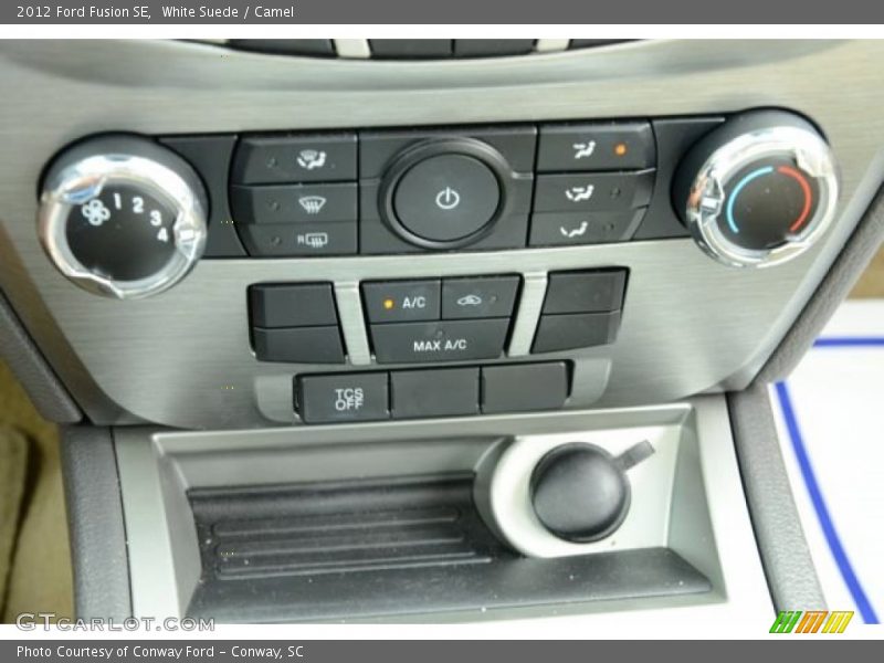 White Suede / Camel 2012 Ford Fusion SE