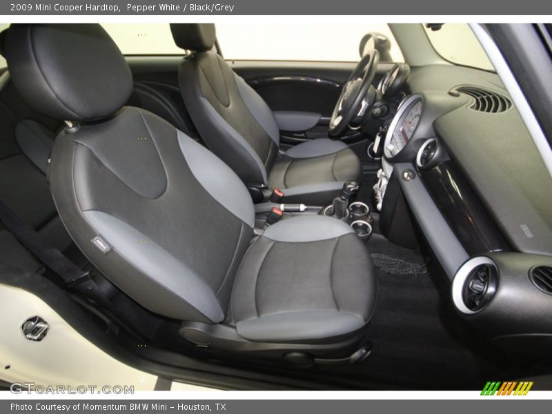 Pepper White / Black/Grey 2009 Mini Cooper Hardtop
