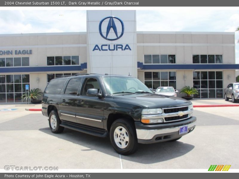 Dark Gray Metallic / Gray/Dark Charcoal 2004 Chevrolet Suburban 1500 LT