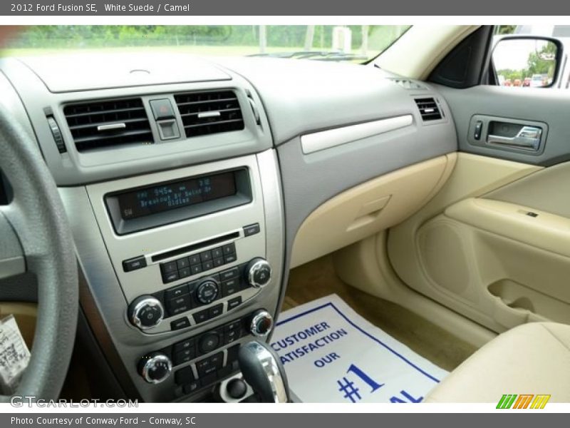 White Suede / Camel 2012 Ford Fusion SE