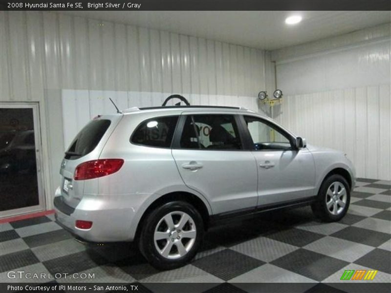 Bright Silver / Gray 2008 Hyundai Santa Fe SE