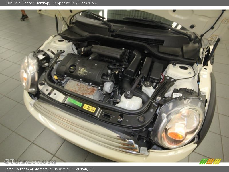 Pepper White / Black/Grey 2009 Mini Cooper Hardtop