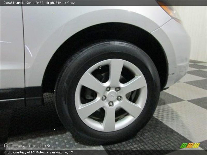 Bright Silver / Gray 2008 Hyundai Santa Fe SE