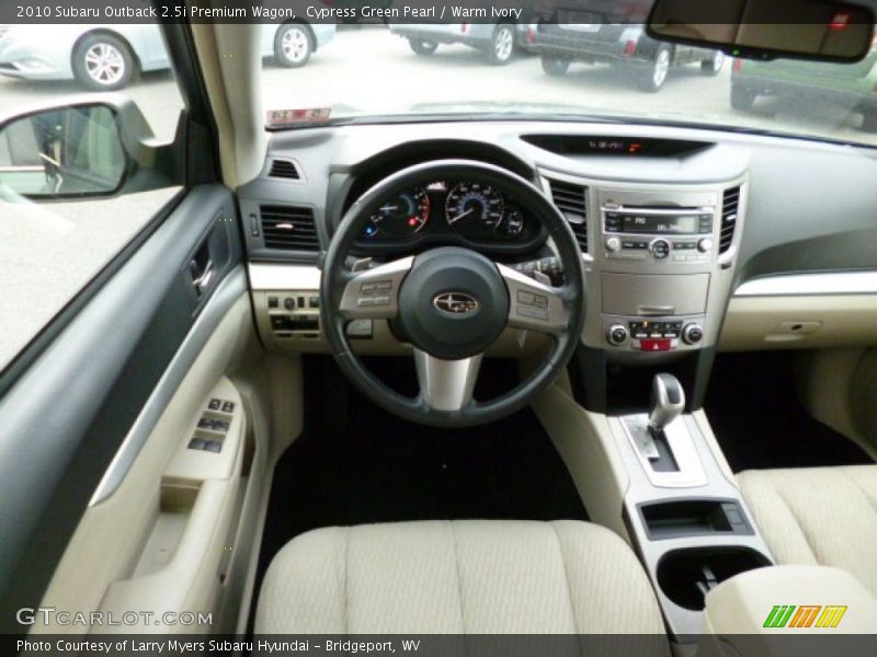 Cypress Green Pearl / Warm Ivory 2010 Subaru Outback 2.5i Premium Wagon