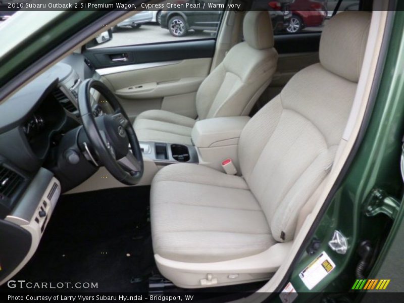 Cypress Green Pearl / Warm Ivory 2010 Subaru Outback 2.5i Premium Wagon