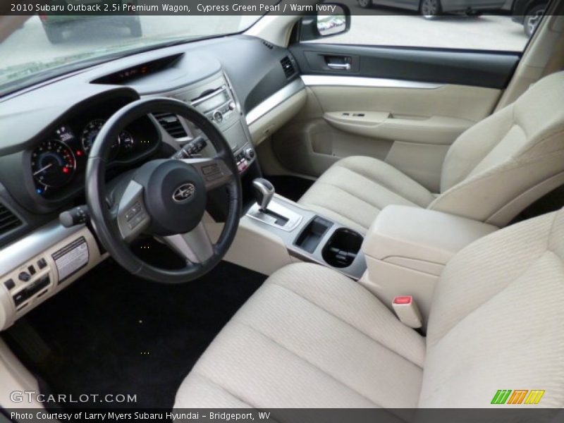 Cypress Green Pearl / Warm Ivory 2010 Subaru Outback 2.5i Premium Wagon