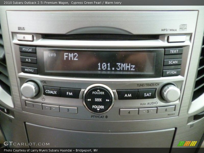 Cypress Green Pearl / Warm Ivory 2010 Subaru Outback 2.5i Premium Wagon