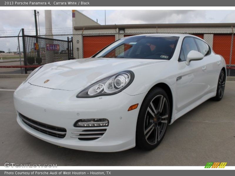 Carrara White / Black 2013 Porsche Panamera 4