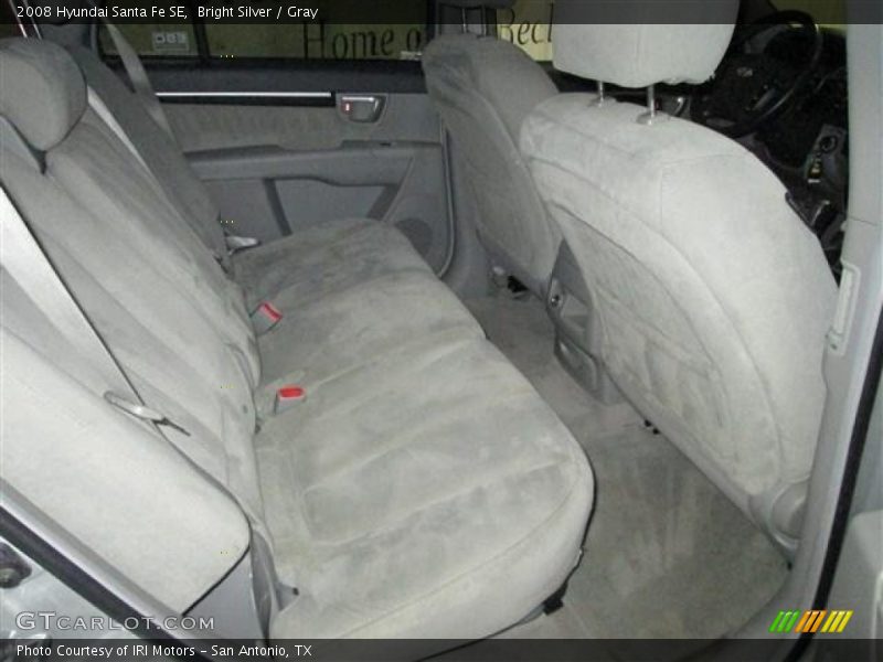 Bright Silver / Gray 2008 Hyundai Santa Fe SE