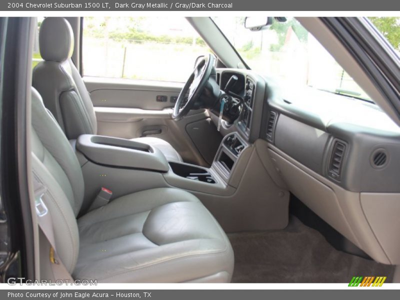 Dark Gray Metallic / Gray/Dark Charcoal 2004 Chevrolet Suburban 1500 LT