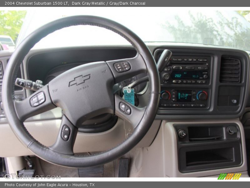 Dark Gray Metallic / Gray/Dark Charcoal 2004 Chevrolet Suburban 1500 LT