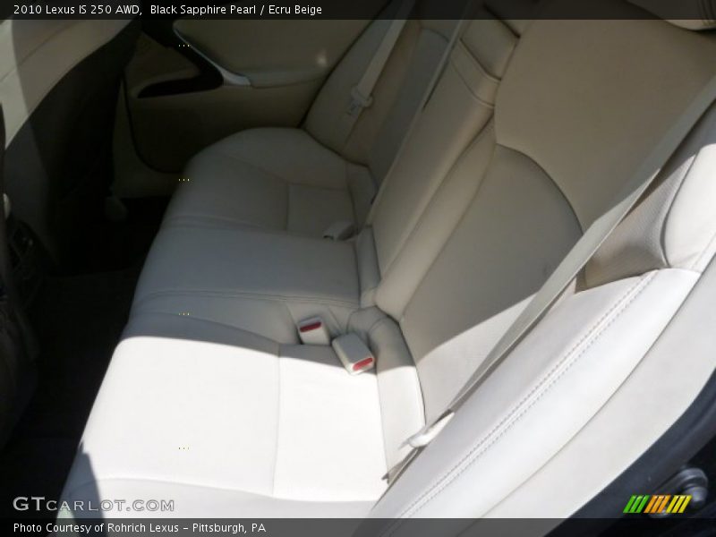 Black Sapphire Pearl / Ecru Beige 2010 Lexus IS 250 AWD