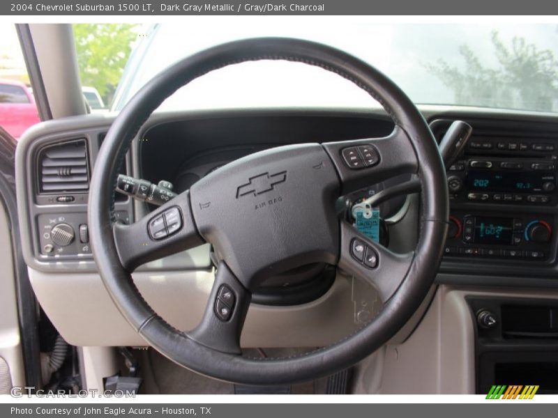 Dark Gray Metallic / Gray/Dark Charcoal 2004 Chevrolet Suburban 1500 LT