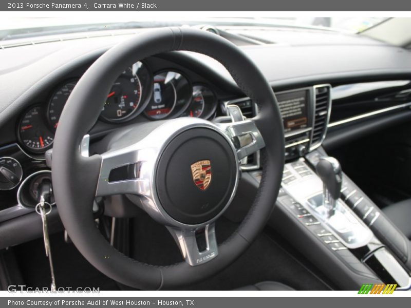 Carrara White / Black 2013 Porsche Panamera 4