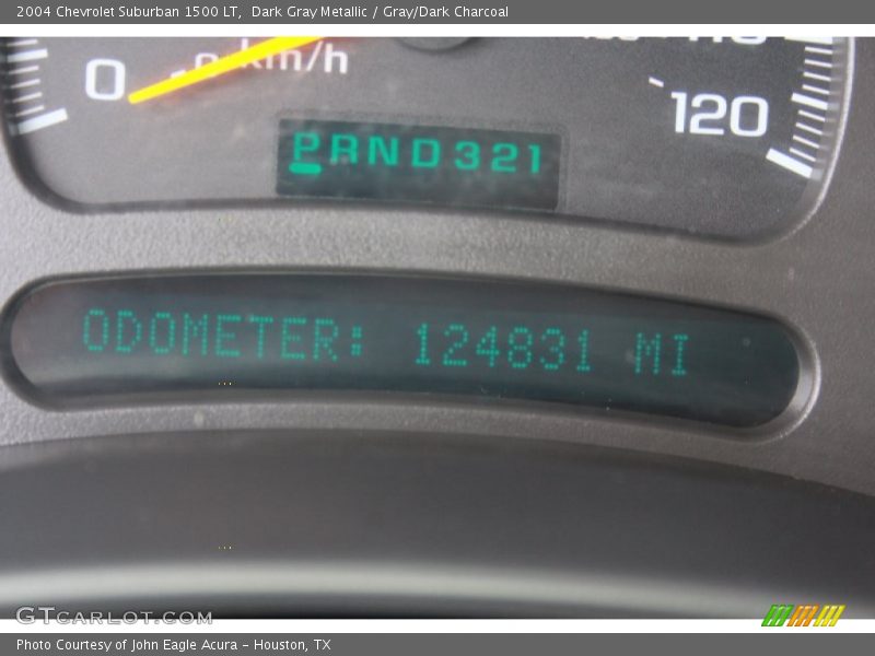 Dark Gray Metallic / Gray/Dark Charcoal 2004 Chevrolet Suburban 1500 LT