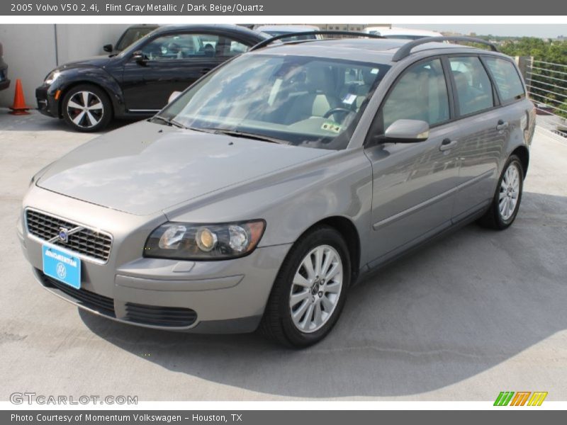Flint Gray Metallic / Dark Beige/Quartz 2005 Volvo V50 2.4i