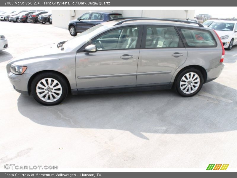 Flint Gray Metallic / Dark Beige/Quartz 2005 Volvo V50 2.4i