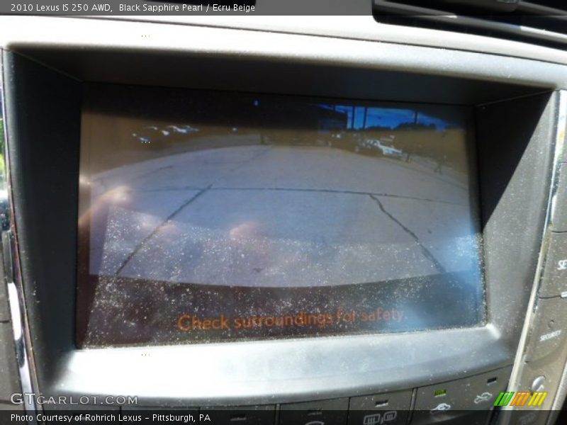 Black Sapphire Pearl / Ecru Beige 2010 Lexus IS 250 AWD