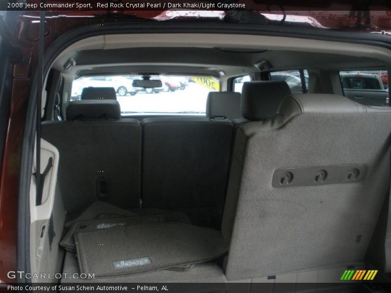 Red Rock Crystal Pearl / Dark Khaki/Light Graystone 2008 Jeep Commander Sport