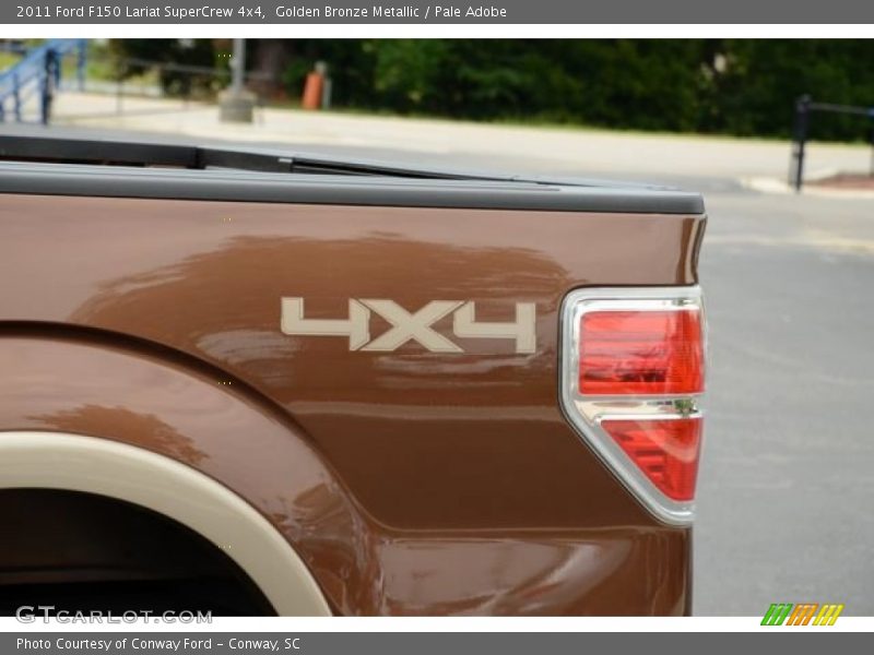 Golden Bronze Metallic / Pale Adobe 2011 Ford F150 Lariat SuperCrew 4x4