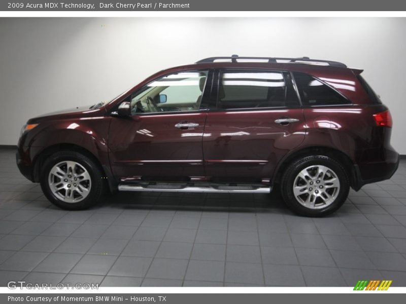 Dark Cherry Pearl / Parchment 2009 Acura MDX Technology