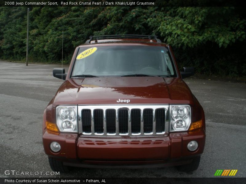 Red Rock Crystal Pearl / Dark Khaki/Light Graystone 2008 Jeep Commander Sport