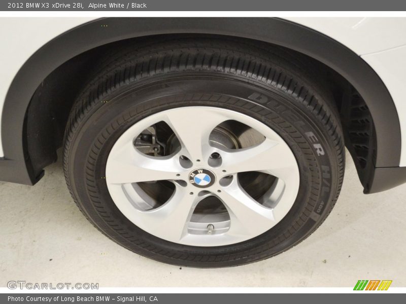 Alpine White / Black 2012 BMW X3 xDrive 28i