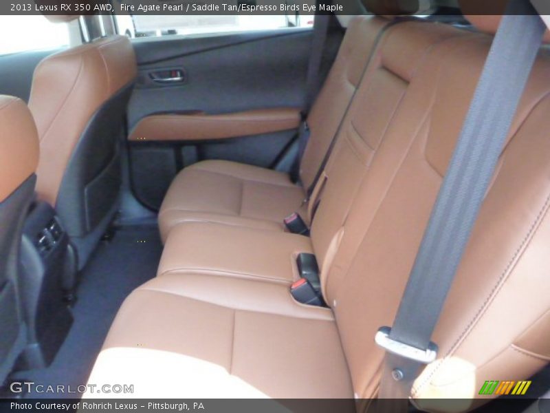 Fire Agate Pearl / Saddle Tan/Espresso Birds Eye Maple 2013 Lexus RX 350 AWD