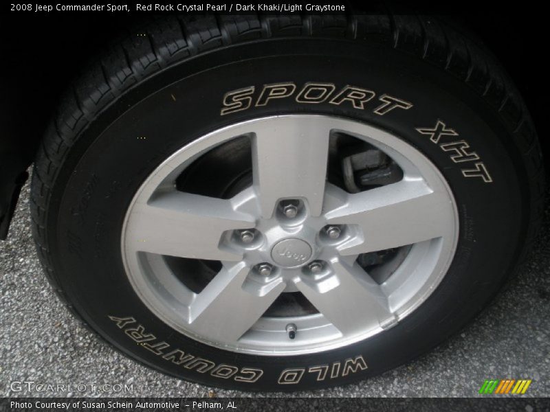 Red Rock Crystal Pearl / Dark Khaki/Light Graystone 2008 Jeep Commander Sport