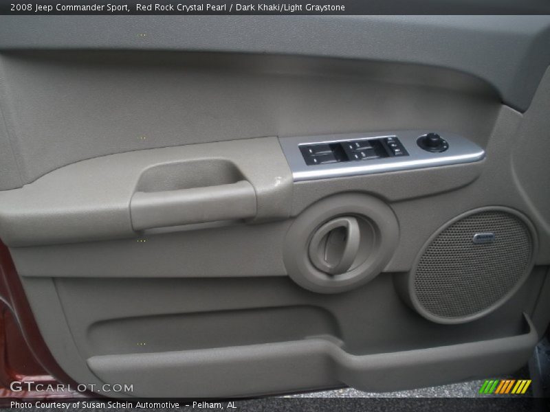 Red Rock Crystal Pearl / Dark Khaki/Light Graystone 2008 Jeep Commander Sport