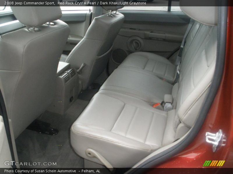 Red Rock Crystal Pearl / Dark Khaki/Light Graystone 2008 Jeep Commander Sport
