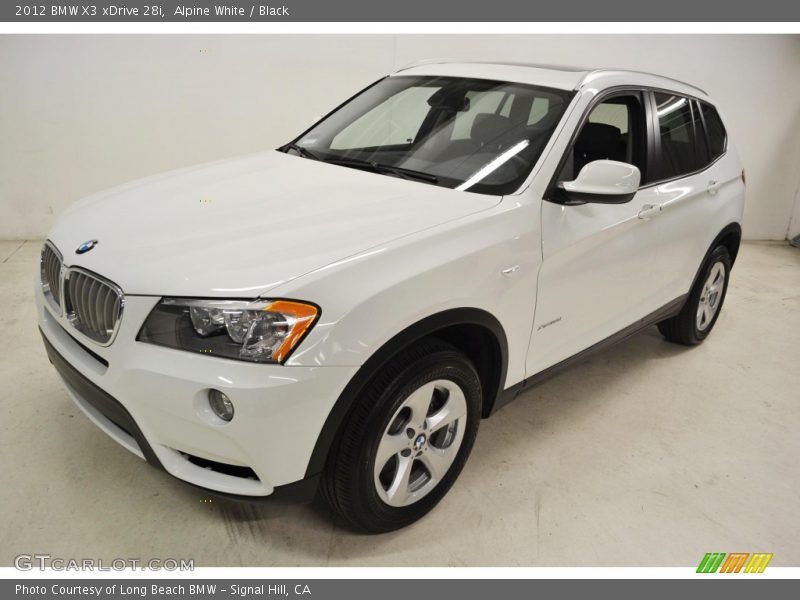 Alpine White / Black 2012 BMW X3 xDrive 28i