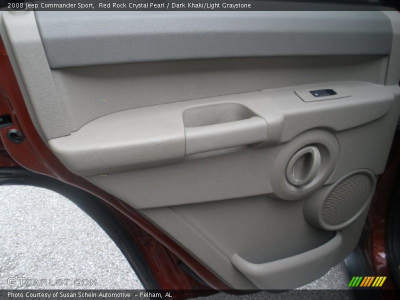 Red Rock Crystal Pearl / Dark Khaki/Light Graystone 2008 Jeep Commander Sport