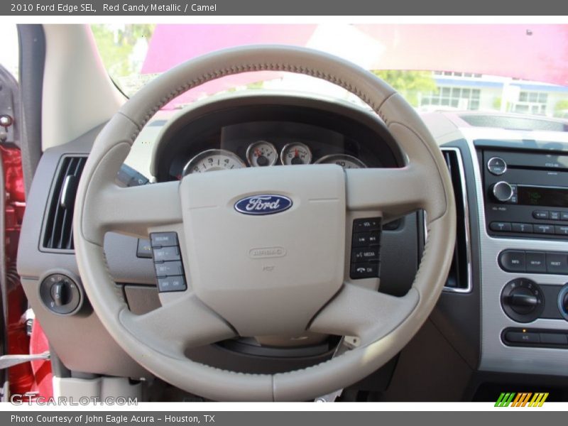 Red Candy Metallic / Camel 2010 Ford Edge SEL
