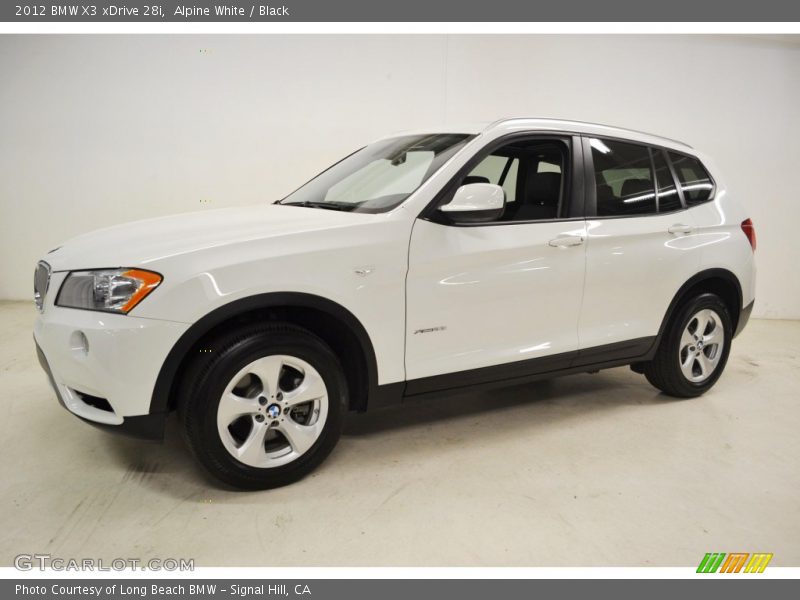 Alpine White / Black 2012 BMW X3 xDrive 28i