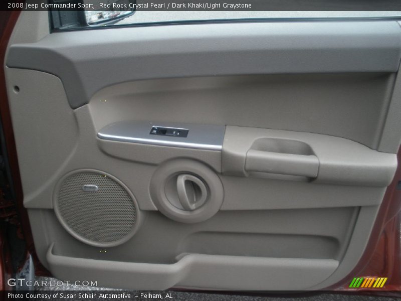 Red Rock Crystal Pearl / Dark Khaki/Light Graystone 2008 Jeep Commander Sport