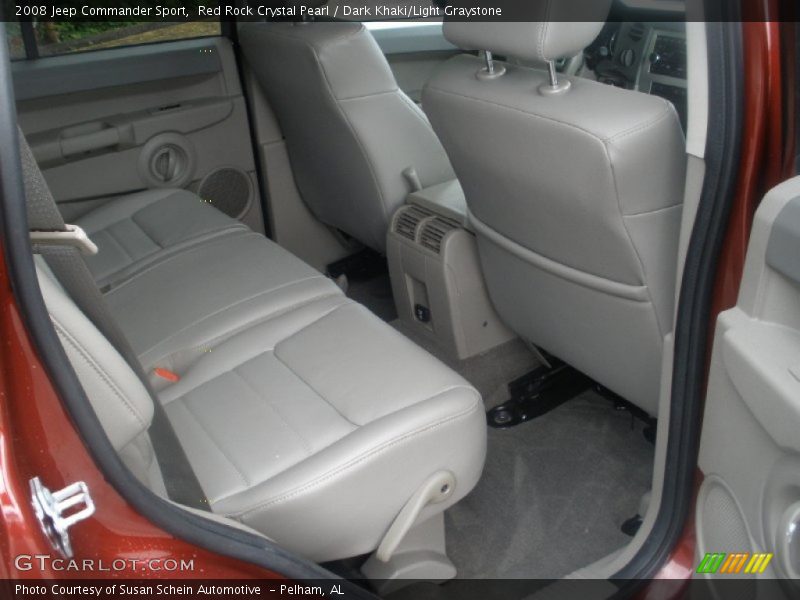 Red Rock Crystal Pearl / Dark Khaki/Light Graystone 2008 Jeep Commander Sport