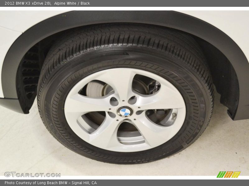Alpine White / Black 2012 BMW X3 xDrive 28i