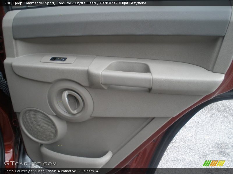 Red Rock Crystal Pearl / Dark Khaki/Light Graystone 2008 Jeep Commander Sport
