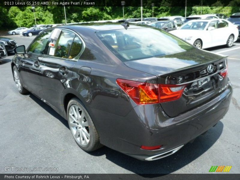 Fire Agate Pearl / Flaxen 2013 Lexus GS 350 AWD