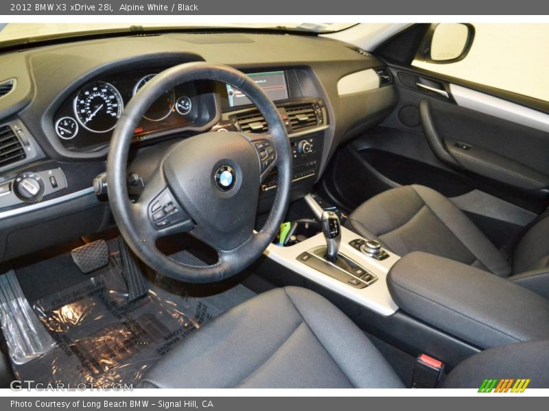 Alpine White / Black 2012 BMW X3 xDrive 28i