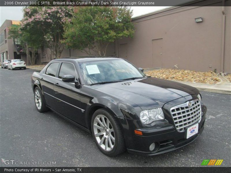 Brilliant Black Crystal Pearl / Dark Slate Gray/Light Graystone 2006 Chrysler 300 C SRT8
